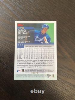 2000 Topps #178 Carlos Beltran Gold Rookie Cup 8/25 very rare