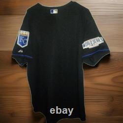 2006 MLB Majestic Kansas City Royals Black Alternate Very Rare Jersey Size 48