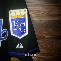 2006 MLB Majestic Kansas City Royals Black Alternate Very Rare Jersey Size 48