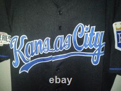 2006 MLB Majestic Kansas City Royals Black Alternate Very Rare Jersey Size 48
