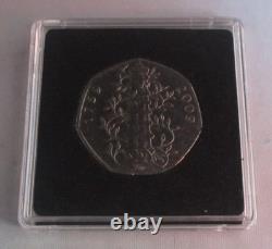 2009 Kew Gardens UK Royal Mint 50p Circulated Very Rare In Quad Cap + Box