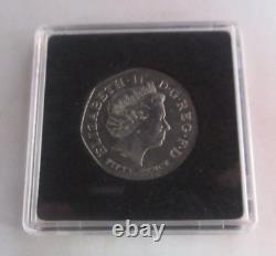 2009 Kew Gardens UK Royal Mint 50p Circulated Very Rare In Quad Cap + Box