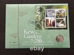 2009 Royal Mint Kew Gardens 50p Coin Cover Very Rare