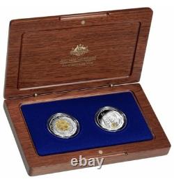 2011 50c Royal Wedding Selectively Gold Plated Silver Proof Coin Set-Very Rare
