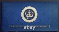 2011 50c Royal Wedding Selectively Gold Plated Silver Proof Coin Set-Very Rare