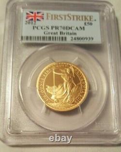 2012 BRITANNIA Royal Mint 4-coin GOLD Proof VERY RARE First Strike Set. Box, COA