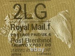 2012 Welsh Royal Mail Gold Postage Label ERROR Printed Sideways Very Rare