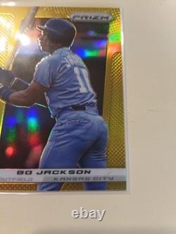 2013 Panini Prizm Gold #198 Bo Jackson Kansas City Royals 1/10 Very Rare