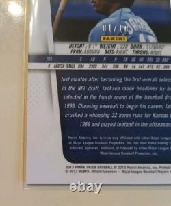 2013 Panini Prizm Gold #198 Bo Jackson Kansas City Royals 1/10 Very Rare