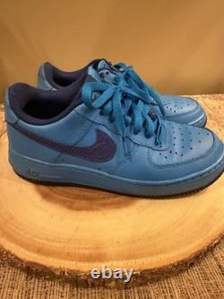 2014 NIKE AIR FORCE 1 LOW GS Photo Blue/royal Blue 596728-421 Sz-6Y Very Rare