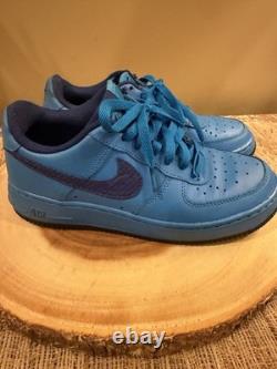 2014 NIKE AIR FORCE 1 LOW GS Photo Blue/royal Blue 596728-421 Sz-6Y Very Rare