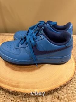 2014 NIKE AIR FORCE 1 LOW GS Photo Blue/royal Blue 596728-421 Sz-6Y Very Rare