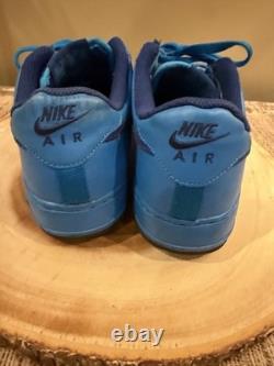 2014 NIKE AIR FORCE 1 LOW GS Photo Blue/royal Blue 596728-421 Sz-6Y Very Rare