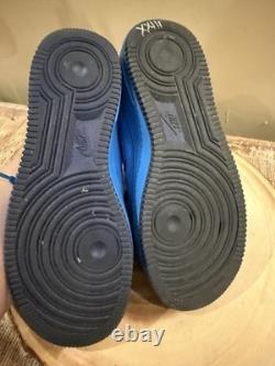 2014 NIKE AIR FORCE 1 LOW GS Photo Blue/royal Blue 596728-421 Sz-6Y Very Rare