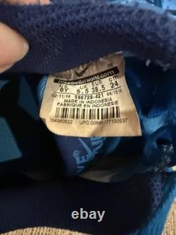 2014 NIKE AIR FORCE 1 LOW GS Photo Blue/royal Blue 596728-421 Sz-6Y Very Rare