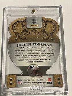 2014 Panini Crown Royale Julian Edelman Purple #69