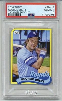 2014 Topps 1989 Mini Die Cut #tm-18 George Brett Royals Psa 10 Low Pop Very Rare