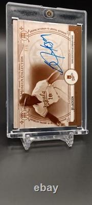 2015 Topps Museum Sepia Bo Jackson On Card Auto Ssp #/5 Very Rare