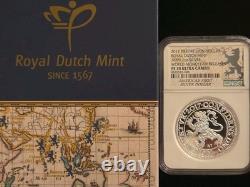 2017 Piefort Lion Dollar 2oz Gold/2oz Silver NGC PF70 Royal Dutch Mint-VERY RARE