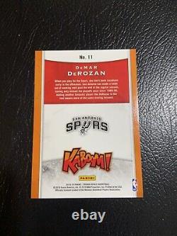 2018-19 Crown Royale DEMAR DEROZAN Case Hit KABOOM! Insert VERY RARE