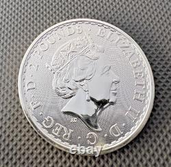 2018 1oz Silver Britannia DOG PRIVY Coin Very Rare (. 999 Pure) Royal Mint