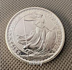 2018 1oz Silver Britannia DOG PRIVY Coin Very Rare (. 999 Pure) Royal Mint
