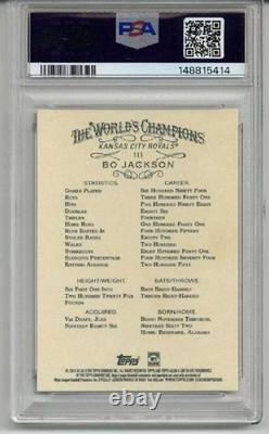 2019 Topps Allen & Ginter #111 Bo Jackson Card Royals Psa 10 Low Pop Very Rare
