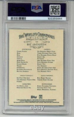 2019 Topps Allen & Ginter X #111 Bo Jackson Card Royals Psa 10 Low Pop Very Rare