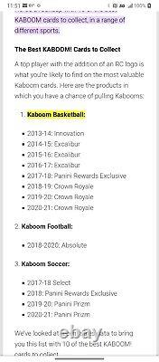 2020-21 Crown Royale LeBron James Kaboom! #4. (Very Rare)