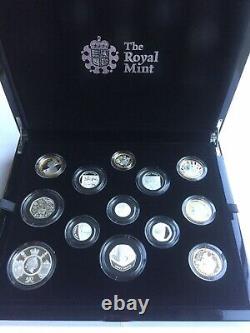 2020 Royal Mint Silver Proof Annual Coin Set Including Team GB 50p Very Rare