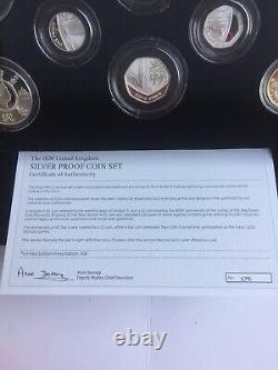 2020 Royal Mint Silver Proof Annual Coin Set Including Team GB 50p Very Rare