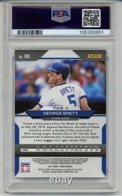 2021 Panini Prizm #188 George Brett Kansas City Royals Psa 10 Low Pop Very Rare