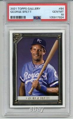 2021 Topps Gallery #84 George Brett Kansas City Royals Psa 10 Low Pop Very Rare