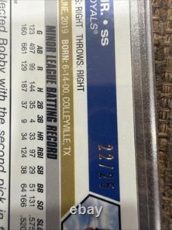 2022 Topps Archives Bobby Witt Jr. Red Foil /22/25 Very Rare Parallel