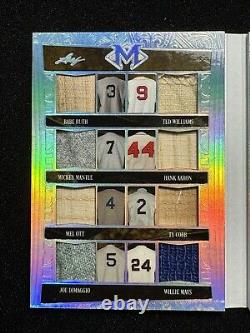 2023 Leaf Magnificent 32 Patch Relic #1/2 1/1st Babe Ruth Mickey Mantle TY Cobb