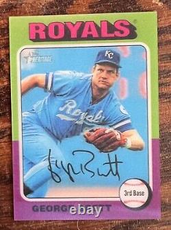 2024 Topps Heritage George Brett 3-D SP Royals #75D-11 HOF Royals Very Rare 3D