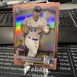 2025 Bowman Chrome Jac Caglianone Pink Refractor /15 Royals BCP-103 VERY RARE