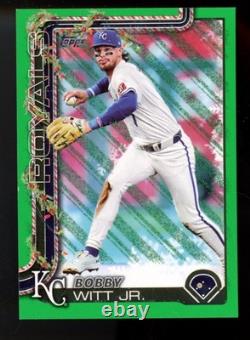 2025 Topps Holiday BOBBY WITT JR GREEN GLITTER 2/5 KANSAS CITY ROYALS VERY RARE
