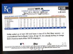 2025 Topps Holiday BOBBY WITT JR GREEN GLITTER 2/5 KANSAS CITY ROYALS VERY RARE