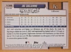 2026 Topps Team Border Jac Caglianone RC #138 SP SSP VERY RARE KC Rookie Card