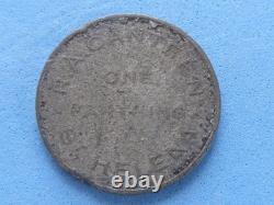 2225 St. Helena One Farthing Royal Artillery Canteen Zink Very Poor Rare £95.00