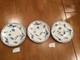 3 VERY RARE 19th C. Royal Copenhagen 32/7019 Blue /White 6-1/4 Baltic Pattern