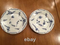 3 VERY RARE 19th C. Royal Copenhagen 32/7019 Blue /White 6-1/4 Baltic Pattern