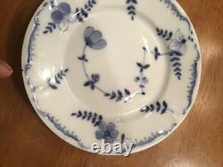 3 VERY RARE 19th C. Royal Copenhagen 32/7019 Blue /White 6-1/4 Baltic Pattern