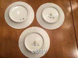 3 VERY RARE 19th C. Royal Copenhagen 32/7019 Blue /White 6-1/4 Baltic Pattern