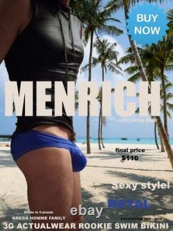 3g Actualwear (gregg Homme) Rookie Swim Bikini. Royal. Nwt. Very Rare? Gay N2n