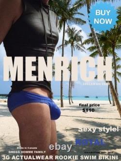 3g Actualwear (gregg Homme) Rookie Swim Bikini. Royal. Nwt. Very Rare? Gay N2n