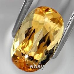 4.63 Cts GIA Certified Very Rare Natural Yellow Imperial Topaz FreeShipping