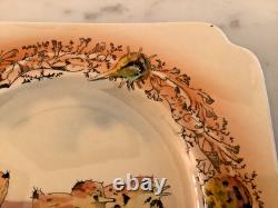 6 Royal Doulton Series Ware D4758 Plover Chicks Tea Plates, VERY RARE, c1930s