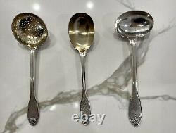 99pc Royal Cisele Christofle Sterling Silver Flatware Set. 950 French. Very Rare